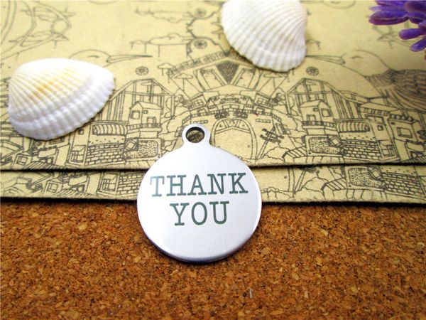 

40pcs--"thank you"stainless steel charms more style for choosing diy charms pendants for necklace, Bronze;silver