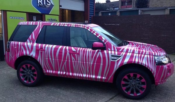 Vinil cor-de-rosa de Camo da zebra para o envoltório do carro com bolha de ar Animal livre camuflar textured da camuflagem que envolve o rolo de 1.52x10m / 20m / 30m