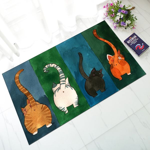 

cartoon cat funny outdoor doormats rubber anti slip doormats alfombra cocina entry front door mats tapis de cuisine