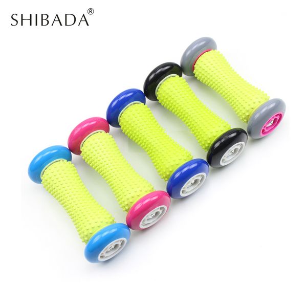 

shibada roller trigger point yoga massage foot plantar fascia relaxing roller plantar muscle sore fitness wheel massage ball
