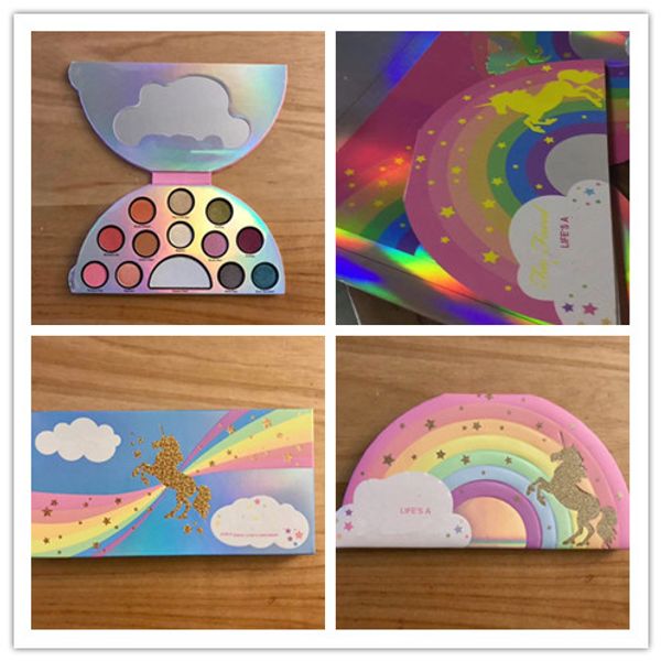 

2017 new correct color life 039 a fe tival eye hadow palette rainbow peace love eye hadow 13 color palette