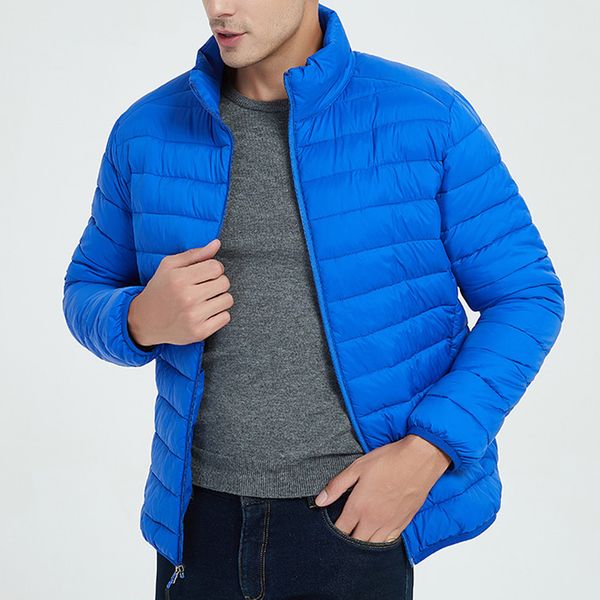 

2018 new winter jacket men waterproof doudoune homme duvet de canard jaqueta masculina feather cotton clothes collar coat #4o18, Black