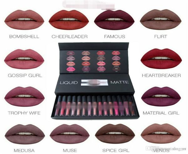 Cosmetic Huda Beauty Make Up Matte Lipstick Lip Gloss Cosmetic Long Lasting Waterproof Set Dhl Cheap Makeup Free Makeup Samples From Rinbomu 1558