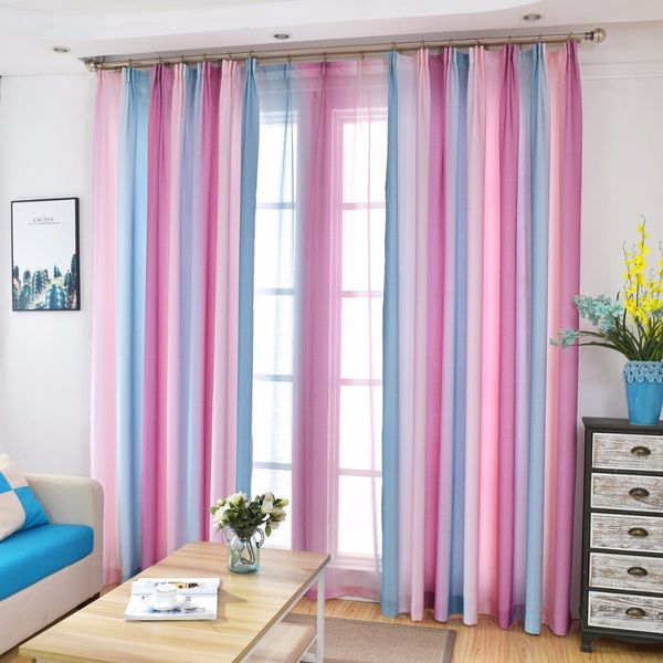 

новый дизайн красочные радуга красивые гардины для гостиной 3d зеленый синий тюль обработки окон элегантный кортинас спальня замена постельн