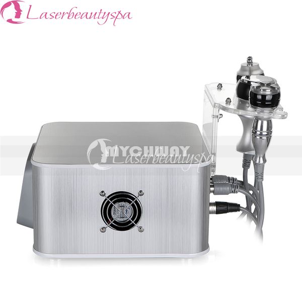 

3in1 unoisetion cavitation slim bipolar rf quadrupole skin tightening machine