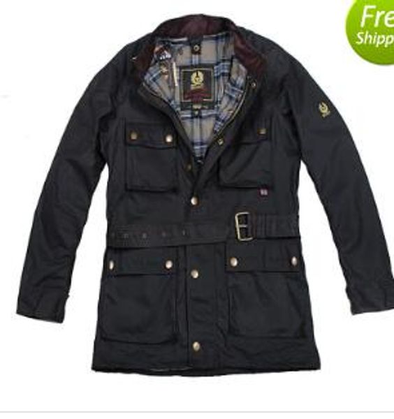 

Fall vintage brand international wax cotton man jacket men waterproof coat male waxed motorcycle outerwear good quality on ale