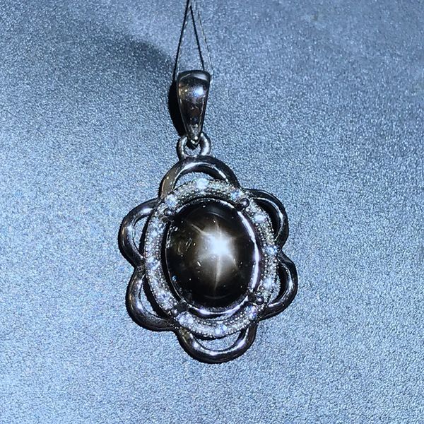 

new store discount prsuper discount 925 silver natural star sapphire lady necklace