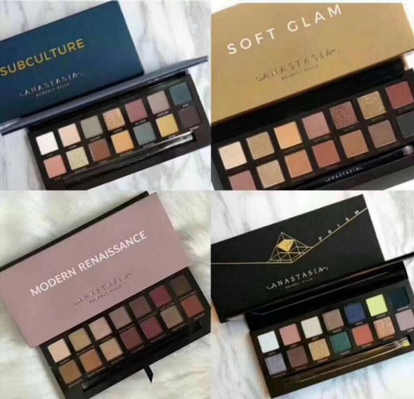 

Makeup modern eye hadow palette 14 color limited eye hadow palette with bru h eye hadow palette
