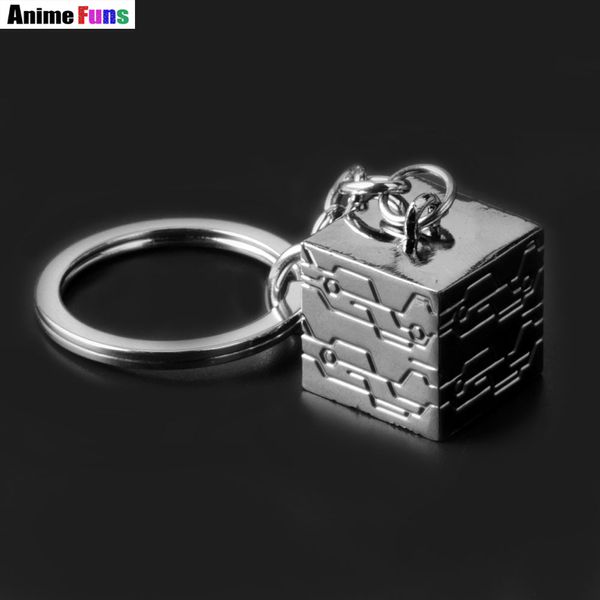 

game nier:automata choker necklace black box pendant keyring robot 2b emil no2 type b keychain charm gift souvenir drop-shipping, Silver
