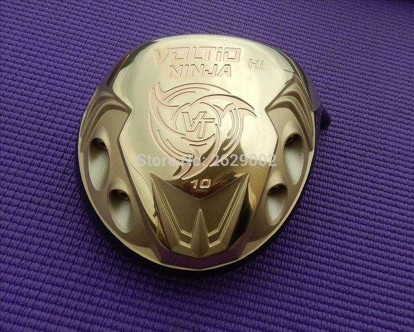 

kzg golf new voltio ninja hi cor titanium driver golf head gold colour have headcover matching
