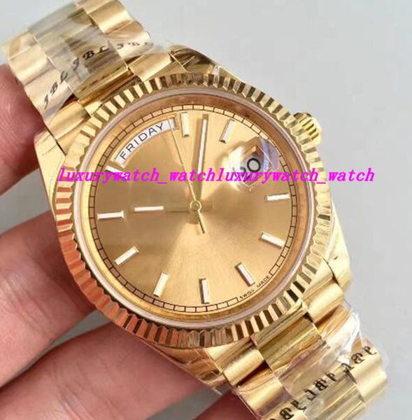 

Luxury Watch Sport Men Watch 18K Gold Series 40MM Gold Dial 2813 High Quality Automatic Movement Sapphire Original Clasp