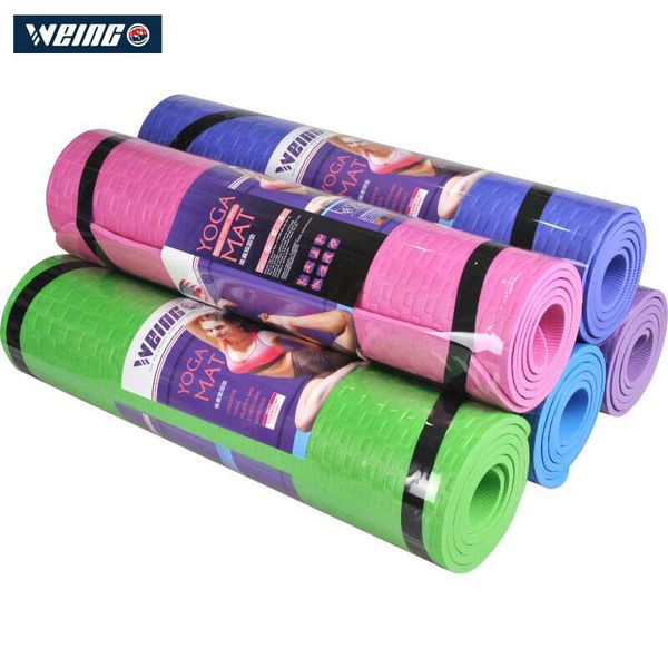 

weing wy47 8 mm tpe non-slip yoga mats for fitness gym exercise poisonless and tastless bubbles full fell soft