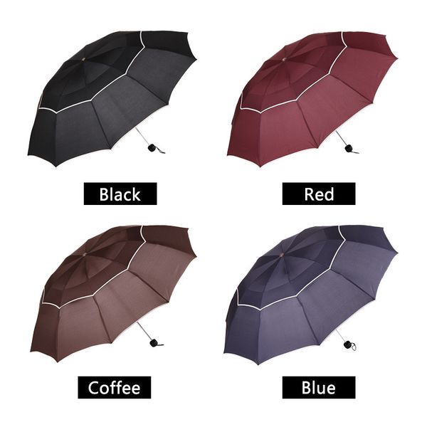 

big umbrella men rain woman windproof large paraguas male women sun 3 folding big umbrella outdoor parapluie