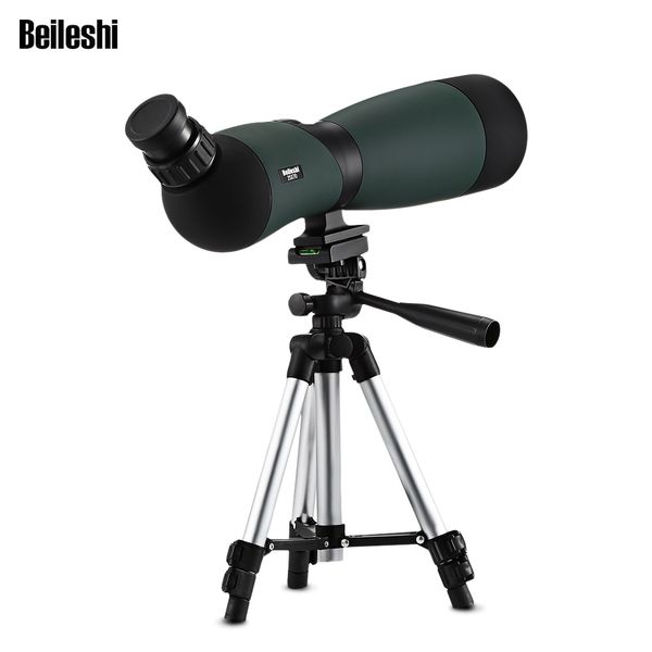 

beileshi 25x70 spotting scope telescope monocular bak4 prism with tripod