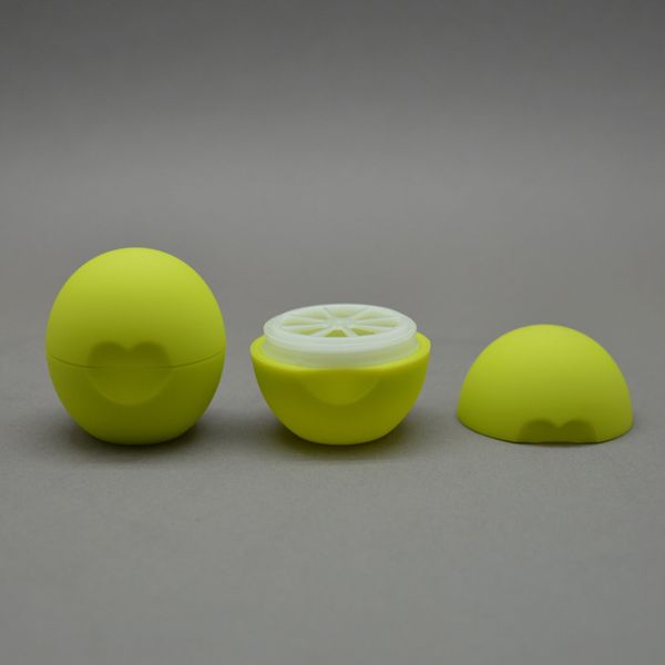 

blank cosmetic ball container 7g lip balm jar eye gloss cream sample case