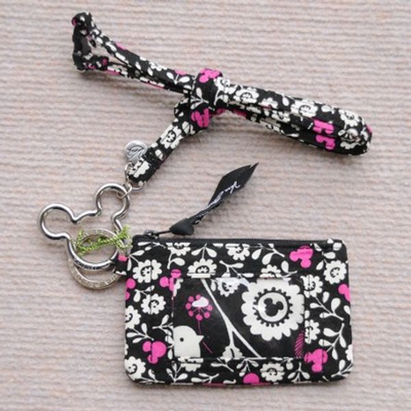 

Cartoon pattern ID Case with Lanyard NWT