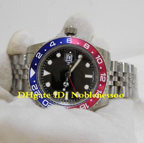 

Горячая 2018 новый стиль в оригинальный футляр 40 мм GMT 2018 Базель мира 126710 BLRO 126710BLRO Пе