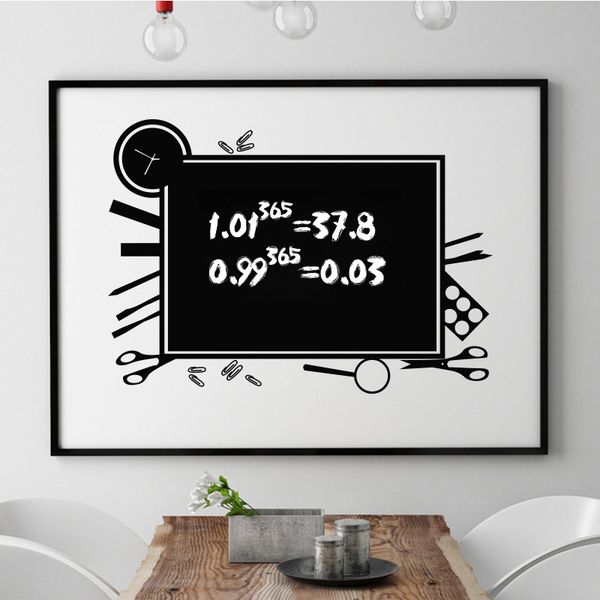 

new style removable blackboard wall stickers waterproof wall decor baby room office decorations wallpaper ing
