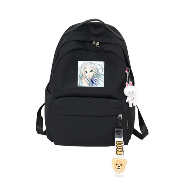 

anime 2018 new beautiful the flower we saw that day fashion for students teenage boys and girls backpack travel shoulder bags