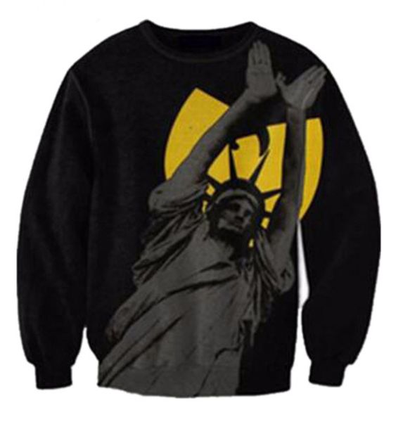 

новые моды для мужчин / женщин статуя свободы 3d печатных толстовка summe стиль мода повседневная толстовка s-xxxxxxxl b103, Black