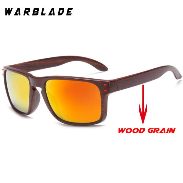 

mens wood grain sunglasses men vintage eyewear rivets coating glasses black brown frames male female square sun glasses wbl, White;black