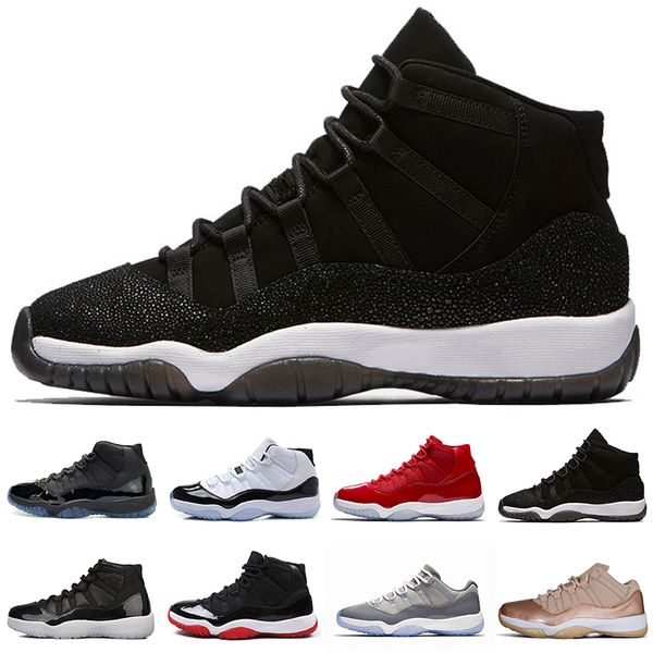

11 11s Platinum Tint Cap and Gown Prom Night Men Basketball Shoes Gym Red Bred PRM Heiress Barons Concord 45 Georgetown men designer sneaker