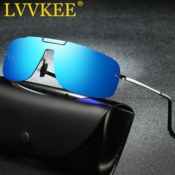 

lvvkee brand men's sunglasses polarized sun glasses for women driving glasses hd mirror coating eyewear shades oculos de sol, White;black