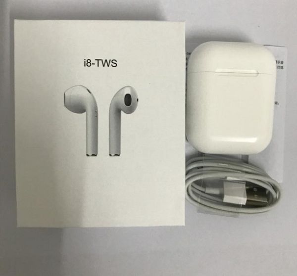 

Цельный i8 TWS Близнецы Беспроводные Bluetooth наушники стерео наушники гарнитура с микрофоном стерео V4.2 наушников i7 для iPhone Android
