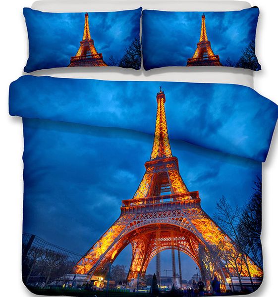 Paris Tower City View Bedding Set Mandala Quilt Cover Peace Design Bed Set Bedclothes King Sheet Sets Masculine Bedding From Anzhuhua 102 72