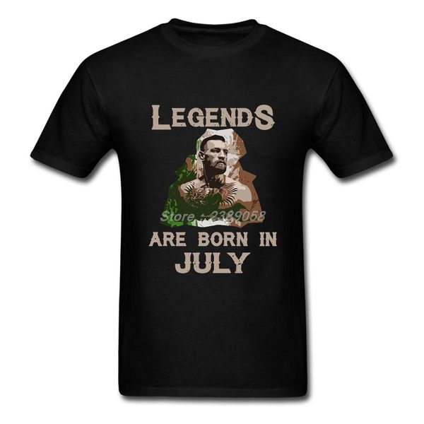 

legends t-shirt men short sleeve new conor mcgregor clothing luxury men t shirts camisetas, White;black