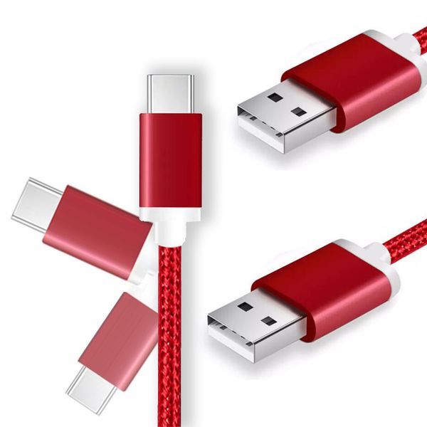

1.5M 5FT Braided USB Micro Charger durable type C Cable For Samsung HTC Sony LG Phones With Metal Head Plug 2018 DHL free shipping 100pcs