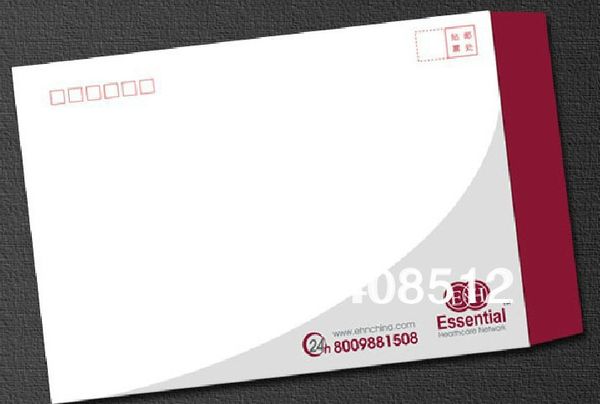 

customized c4 / a4 envelope printing service on 140gsm white offset / woodpaper envelope 230x320mm