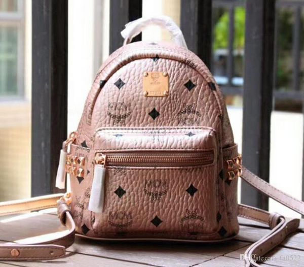 

famous brand summer fashion women school bags punk style men backpack designer backpack pu leather lady girl bags