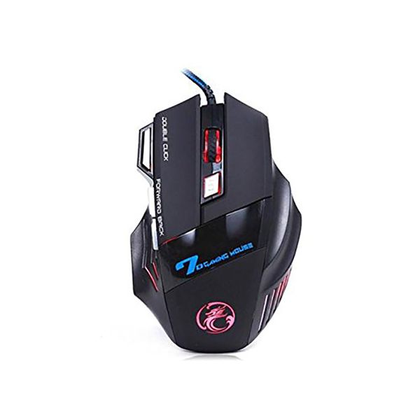 

original imice x7 wired gaming mouse 7 buttons 2400dpi led optical wired cable gamer computer mice for pc lap100pcs
