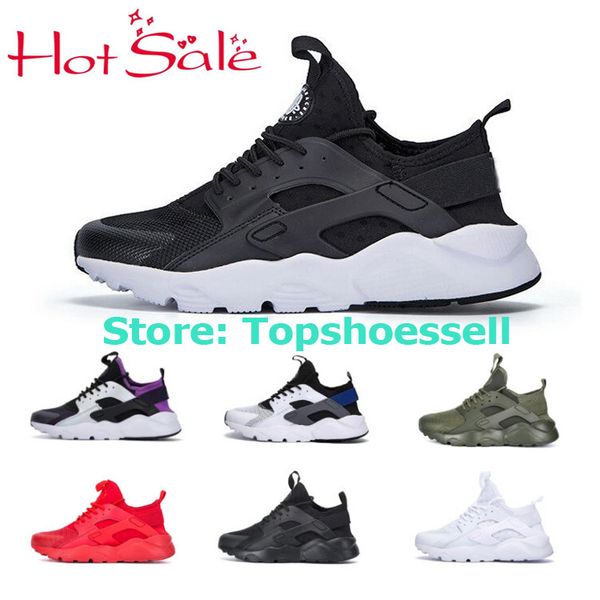 

2018 air huarache 4 men women running shoes all white huraches 3 zapatos ultra breathe huaraches mens trainers hurache 2 se sports sneakers