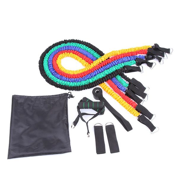 

11pcs pull rope resistance rope webbing set yoga workout gymresistance sets