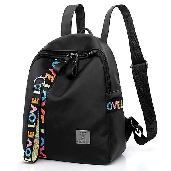 

2018 leisure zipper bag student backpack folding shoulder bags travel practical bags women's bag