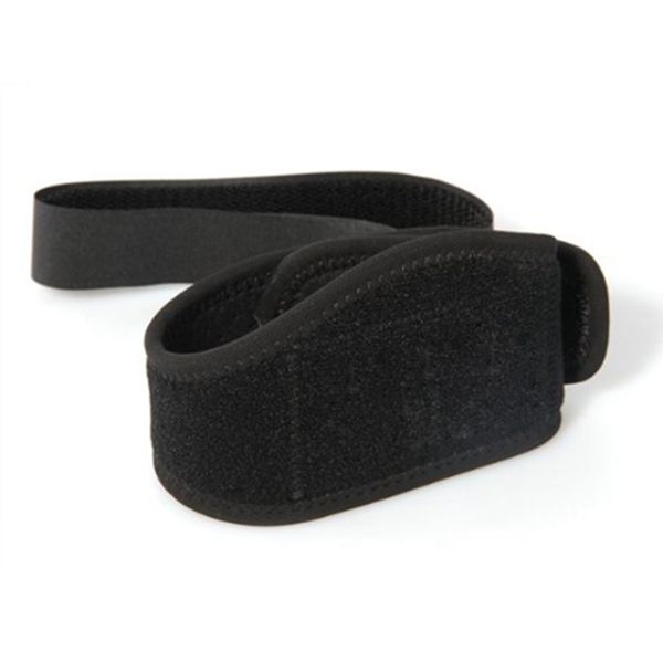 

sports leg knee patella support brace wrap protector pad band black, Black;gray