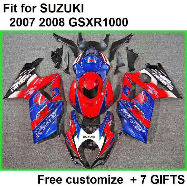 

fairing kit for suzuki gsxr1000 07 08 blue red fairings set gsxr1000 2007 2008 oo93
