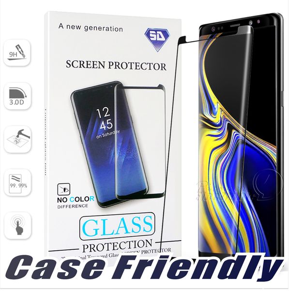 

Чехол подходит для S10 5G ВЕРСИЯ Samsung Galaxy S10 S9 S8 Plus S7 S6 Edge Note 9 8 БЕЗ ОТВЕРСТИЯ Закаленное стекло 3D Curve Edge Protector