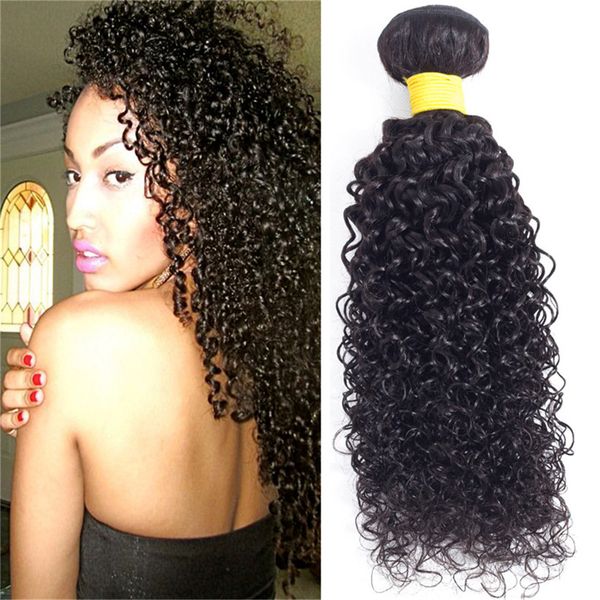 Bk Hair 8a Mongolian Afro Kinky Curly Hair 3bundles Natural Black