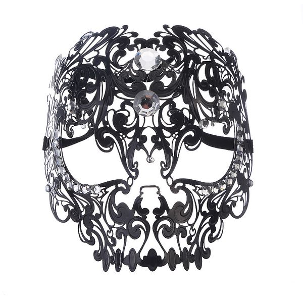 Maschere mascherate in metallo Maschera mascherata in maschera veneziana di Halloween con taglio laser in metallo elegante per decorazioni per feste in maschera