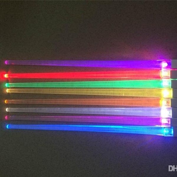 Led Light Up Chopsticks Plastic Glowing In The Dark Chopstick