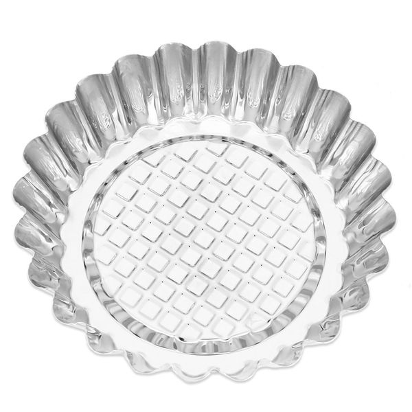 

6pcs egg tart stainless steel round flower shaped cupcake cake pudding cookie molds baking tools kitchen craft tool kit