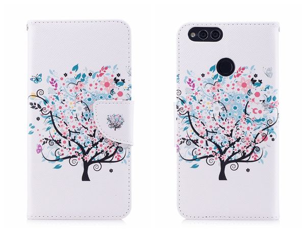 

для huawei честь 7х чехол флип бумажник кожаный роскошный новый для huawei честь 7х 7 х honor7x откидная крышка