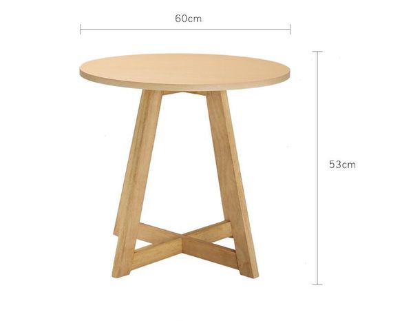 2019 Coffee Table Round Shape House Living Room Table Board Solid Color Wood Legs Creative Bedroom Side Table Negotiation Tables From Mickeyshi1987