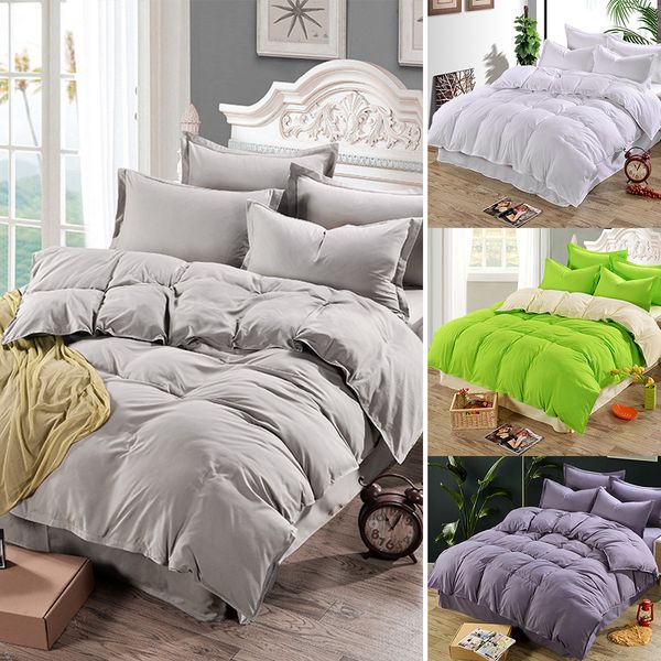 Plain Duvet Quilt Cover Bed Cover For Comforter Bedding Sets