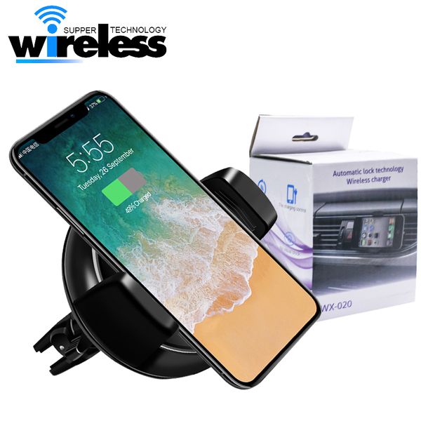 

Qi wirele car charger 360 degree rotation car holder wirele charging tand for iphone x 8 7 plu am ung 7 8 plu