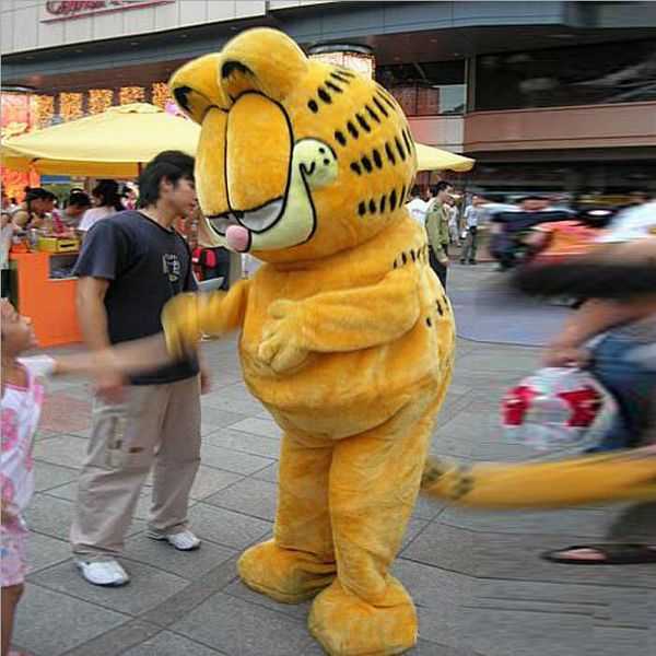 

2018 garfield cat mascot costume cartoon halloween costumes christmas festival party cartoon, Red;yellow
