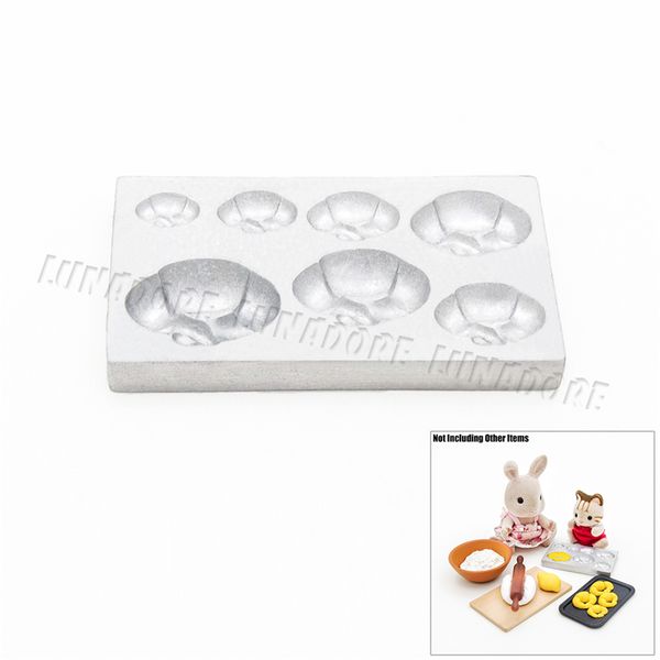 

odoria 1:12 miniature metal croissants baking mould 4 size mold kitchenware dollhouse kitchen accessories